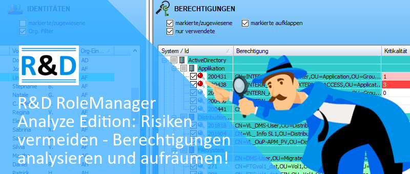Berechtigungen analysieren mit der R&D RoleManager Analyze Edition