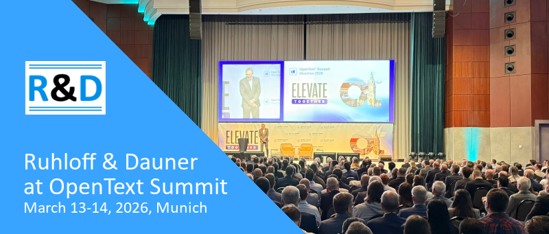Ruhloff & Dauner auf dem OpenText Summit 2026 - englisch