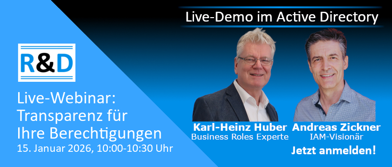 Webinar maximale Berechtigungstransparenz